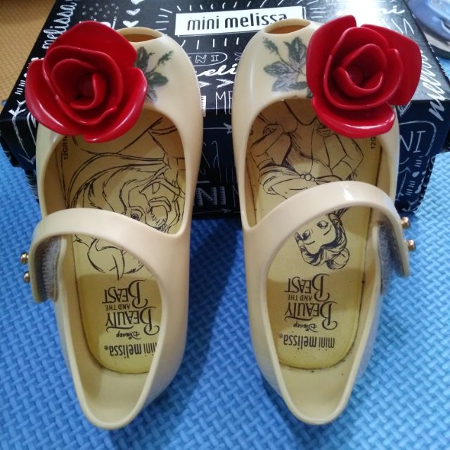 Mini melissa beauty hot sale and the beast yellow