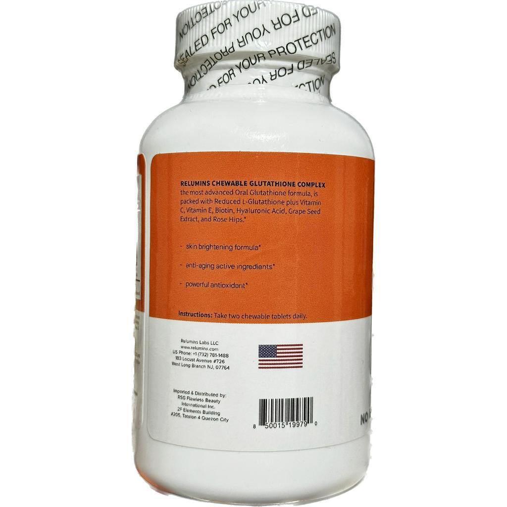 chewable glutathione Relumins Chewable Glutathione Complex - Gluta 500 60 CHEWABLE Tablets