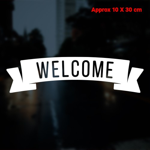 Welcome Signage vinyl sticker decal | Shopee Philippines