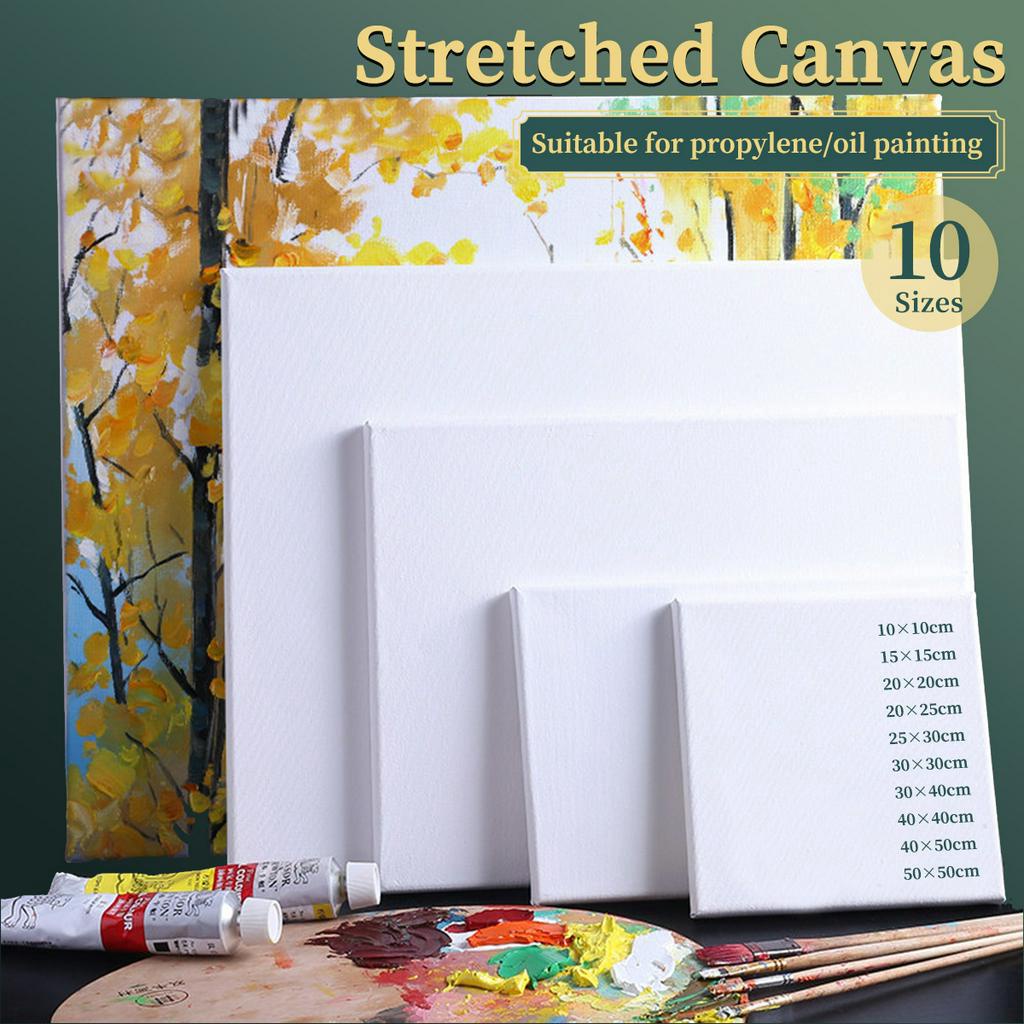 Blank Art Canvas for Board Painting, 100 Cotton for Oil, Acrylic