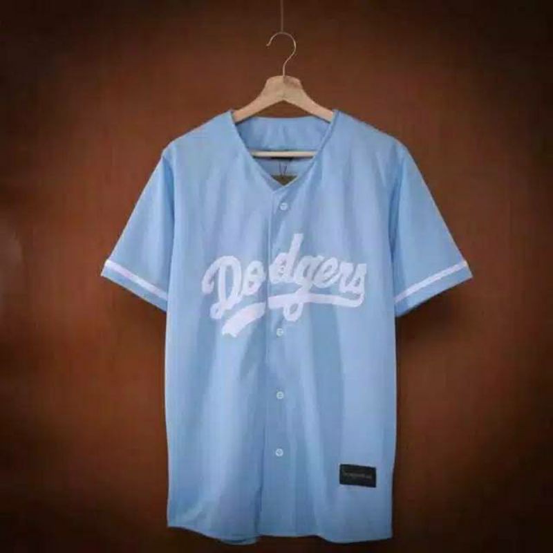 HITAM Black Dodgers Baseball Jersey For Men And Women