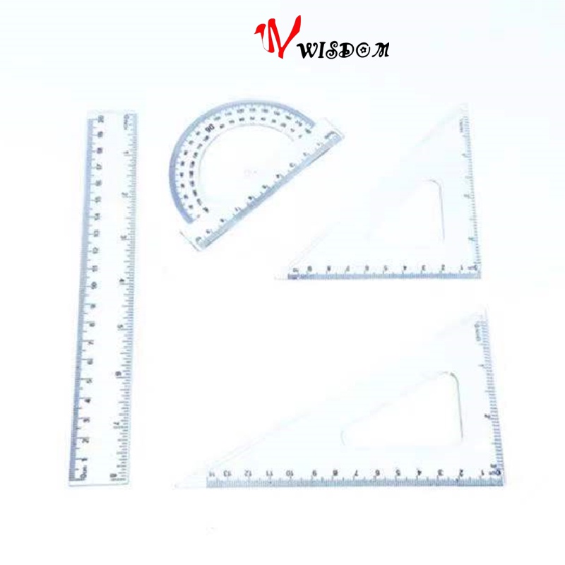 WISDOM 20cm ruler set SCHOOL SUPPLIES/Giveaways | Shopee Philippines