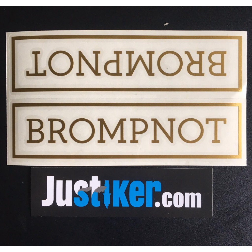 Sticker Cutting BROMPNOT Logo Folding Bike Frame, Sticker Mainframe