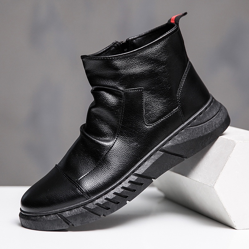 MR.BINBEITIME New British boots Martin boots in the tube versatile men ...