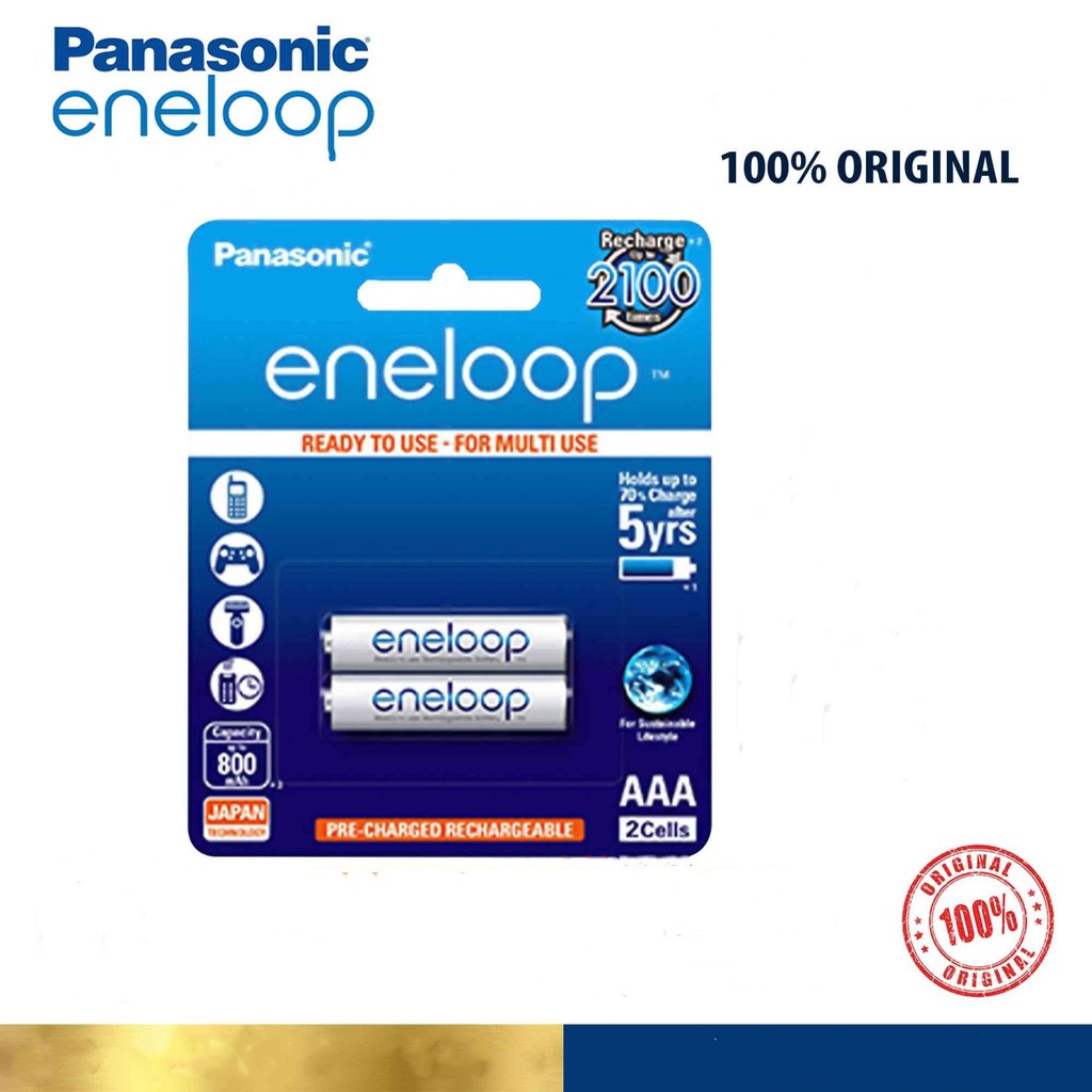 Panasonic Eneloop AAA Rechargeable BK-4MCCE 1.2V 750mAh NiMH Ready To ...