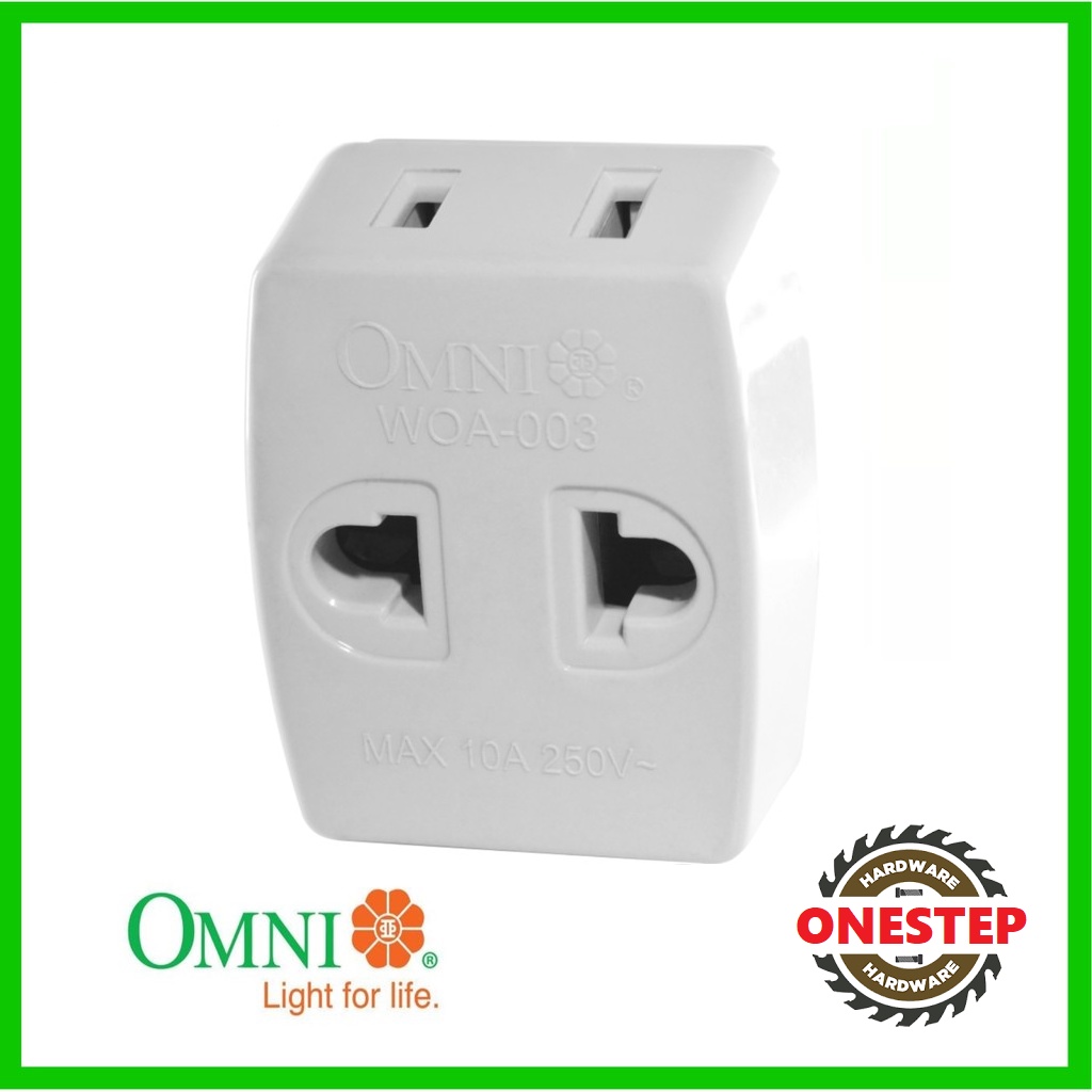 WOA-003 OMNI Octopus Adapter 10A 250V-Triple Tap to Flat Pin | Shopee ...