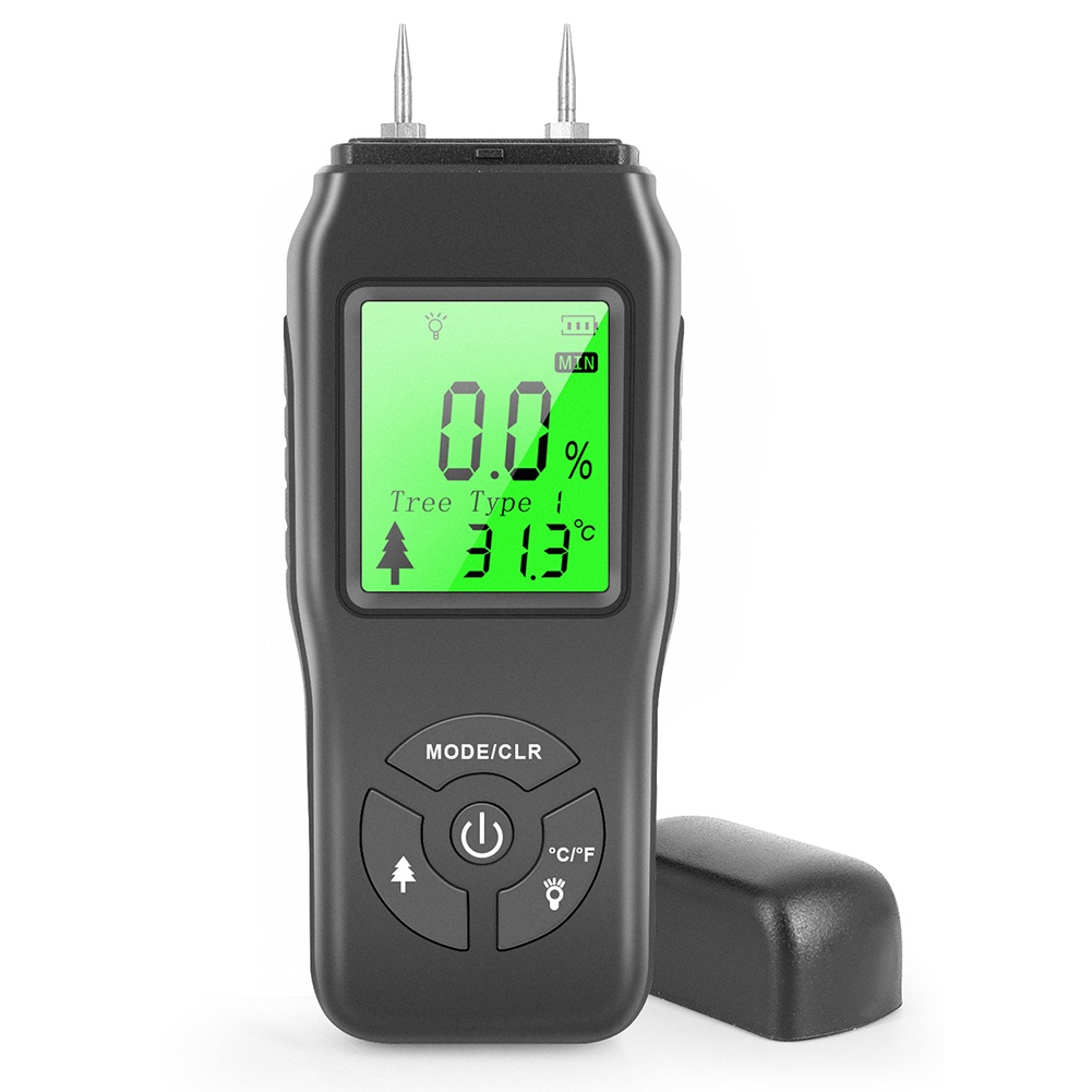 Two Pins Digital Wood Moisture Meter Paper Humidity Tester Portable ...