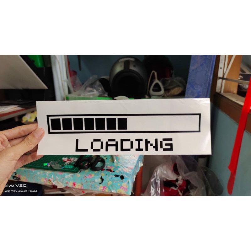 CUSTOM CUTTING LOADING STICKER ORACAL MATERIAL 25CM | Shopee Philippines
