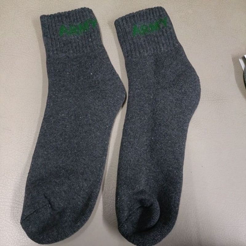 Army Gray Athletic Socks Pair Shopee Philippines