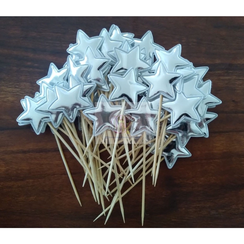 Star Topper 50pcs (Gold | Silver) | Shopee Philippines