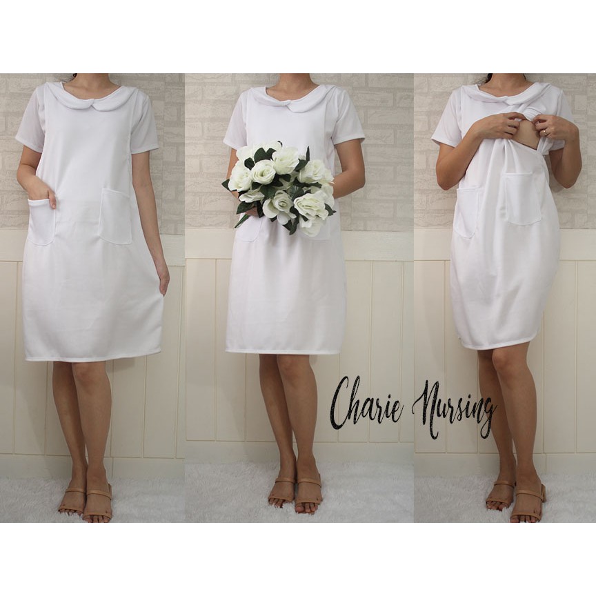 Nursing christening dress best sale