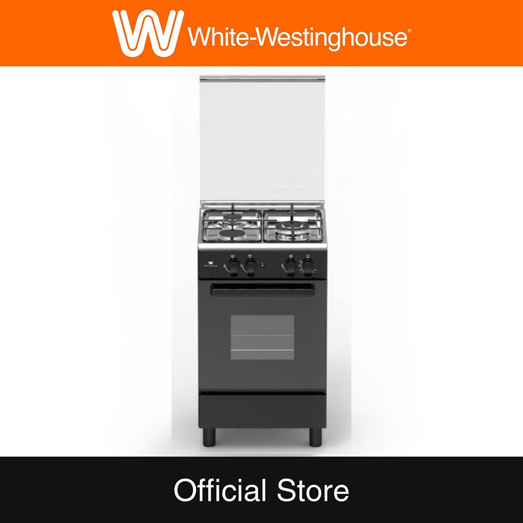 White Westinghouse WCG532K 50cm 3 Gas Burner with Gas and Oven Cooking