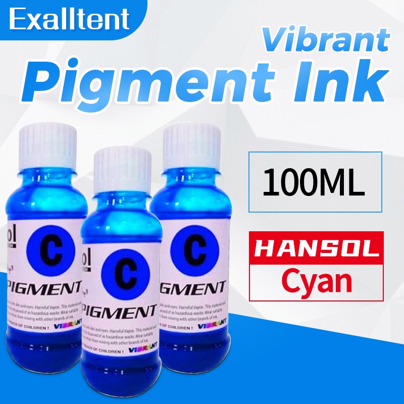 Cuyi Hansol Pigment ink Vibrant Waterproof Ink100ml ( Black / Yellow ...