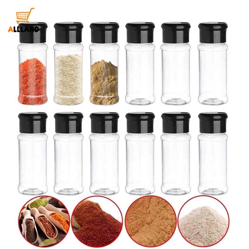 3.7*10cm Plastic Transparent Spice Seasoning Jar/ Mini Pepper Spice ...