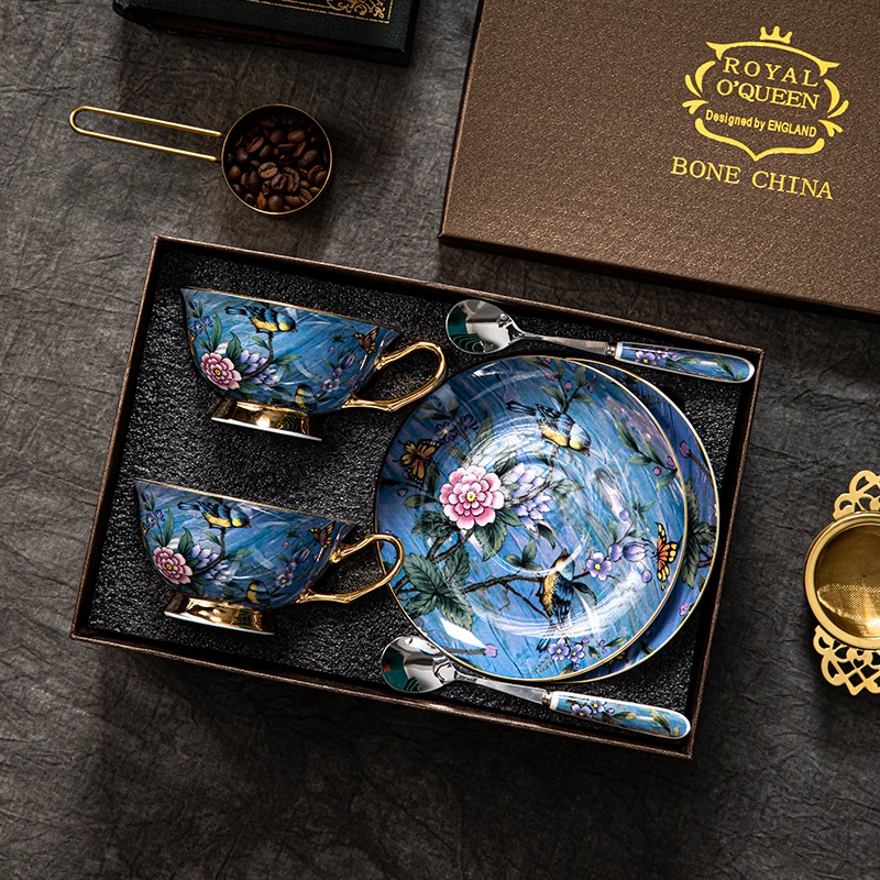 【READY STOCK】European-style bone china coffee cup high-value exquisite ...
