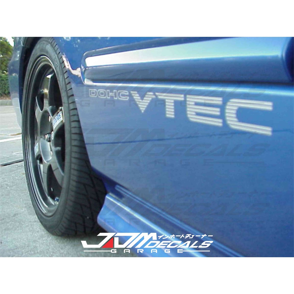 [2 pcs] Honda DOHC VTEC Door Side Vinyl Sticker | Shopee Philippines