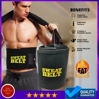 Sweat and Slimming Belt for Waist and Abs Sweat Belt, Sweat Belt Body  Shaper Premium Waist Trimmer