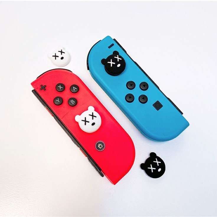 Cute Kaws Nintendo Switch Oled Rocker Cap Cute Cartoon Button Cap Joycon Handle Button Cover