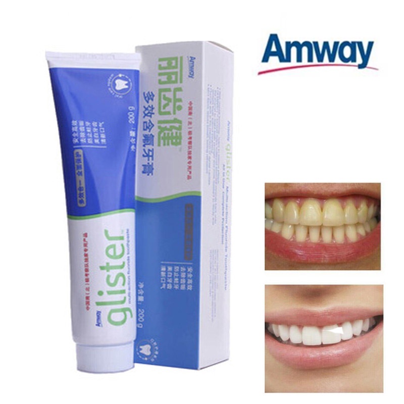 Original Amway Glister Toothpaste Multi-effect Fluoride Mint White tea ...