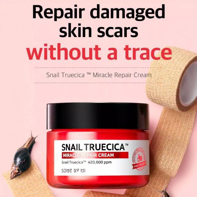 SOMEBYMI Snail TrueCICA Miracle Repair Cream – Mit Schneckenschleim & Ceramiden, Für Hautregeneration