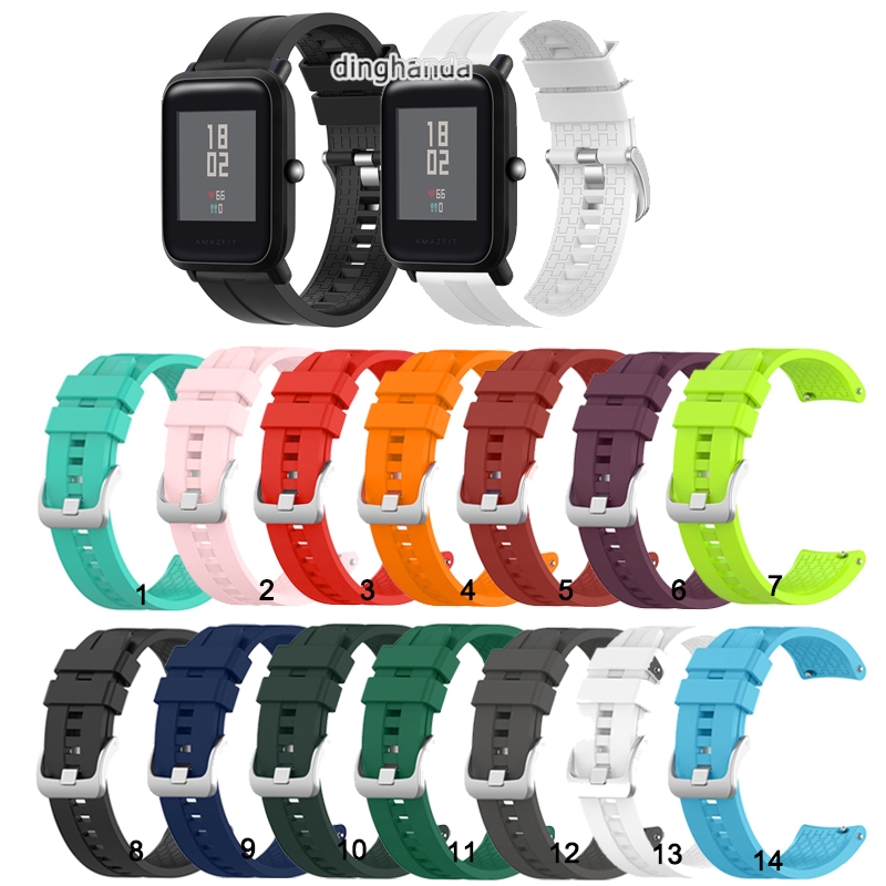 20mm Silicone Watch Band Strap for Huami Amazfit Bip Lite Bip S U Bip 3 pro Shopee Philippines