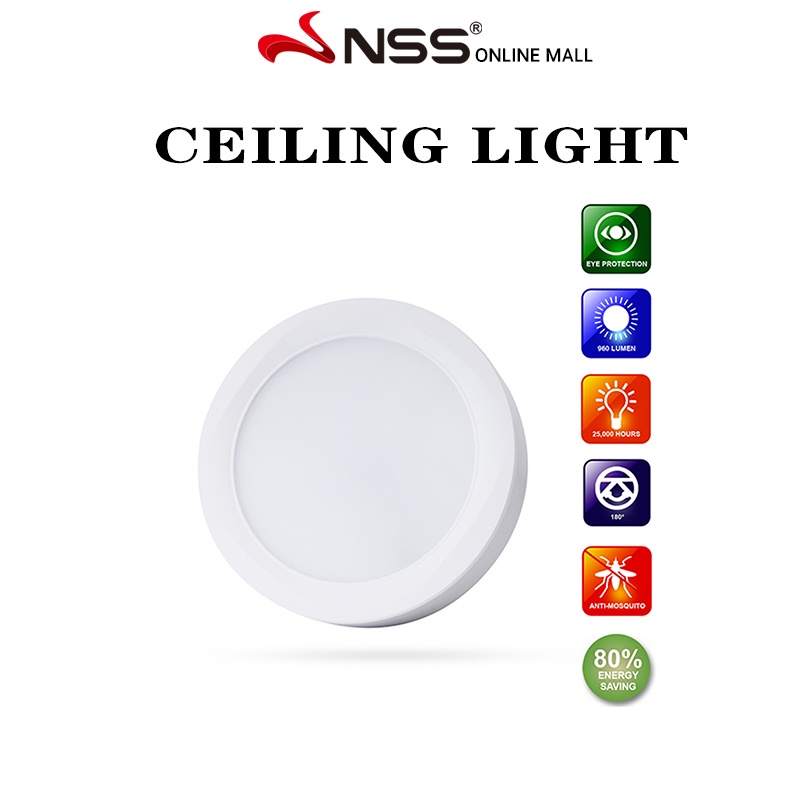 Nss Ensenior Ultra Thin Led Recessed Ceiling Light Soft White