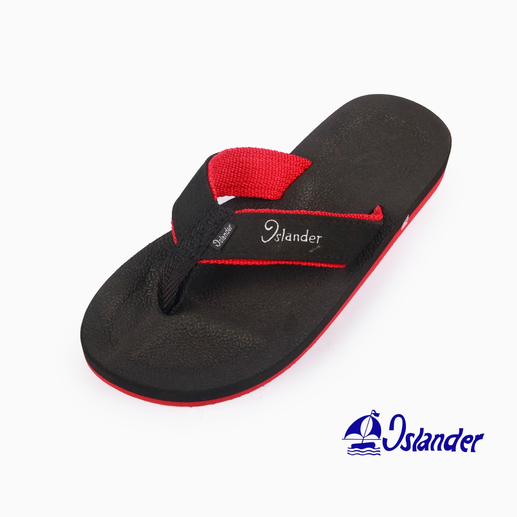 Islander Elite 2 BRL (Black/Red) Islander Slippers for Men / Slippers