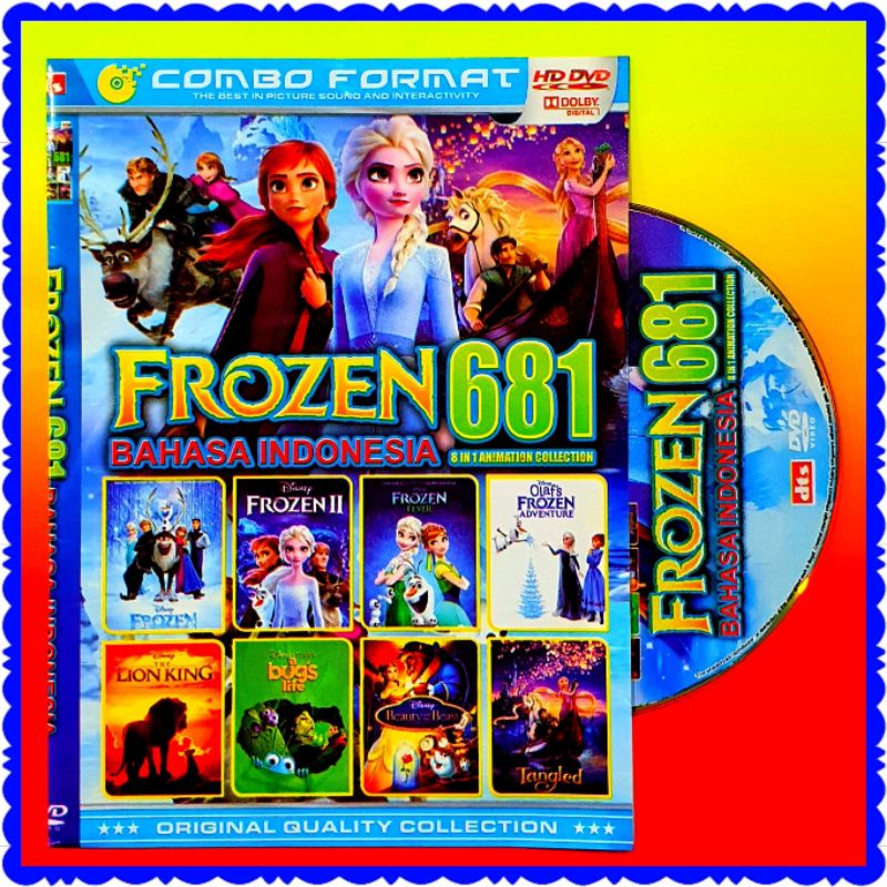 A Mixed Collection Of 8 FROZEN DUBBING CARTOON Films In Indonesian