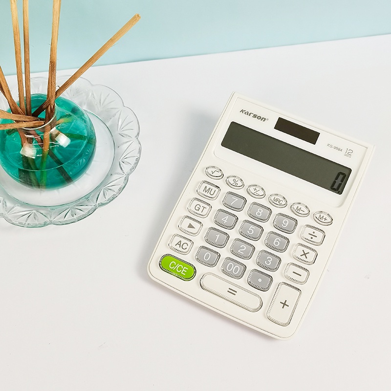KARSON calculator solar battery powered electronic calculator with 12