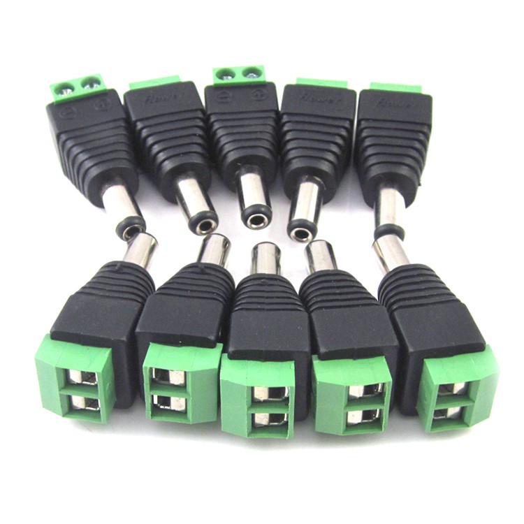 1PC Female Male DC Power Jack Connector Crimp Terminal Block Plug ...