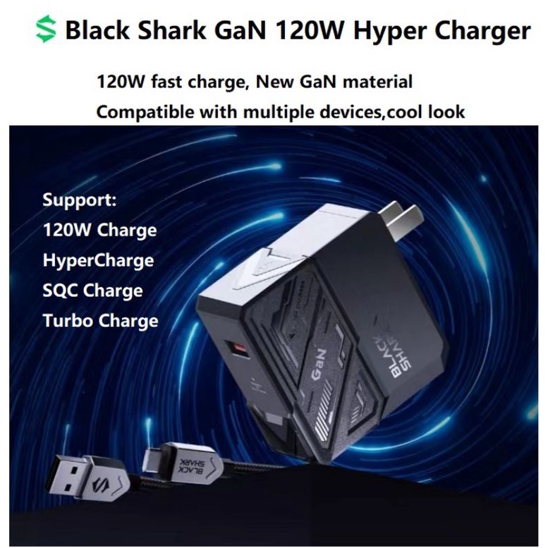 Xiaomi Black Shark 5 4 4S 3 Pro Charger 65W / GaN / 120W Adapter