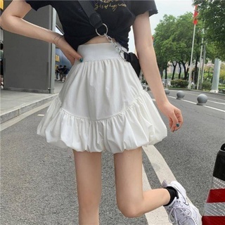 ☆W&E☆Korean fashion skirt sweet bubble skirt sexy A-line skirt | Shopee  Philippines