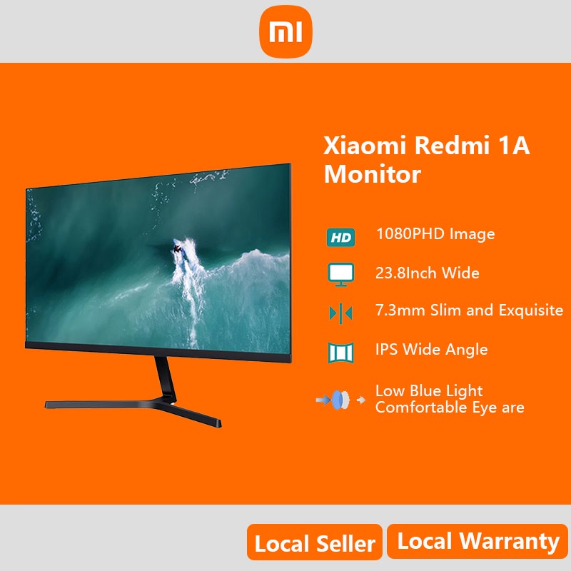 Xiaomi Redmi 1A Monitor 23.8 Inch 1080p HD Computer Display Low Blue