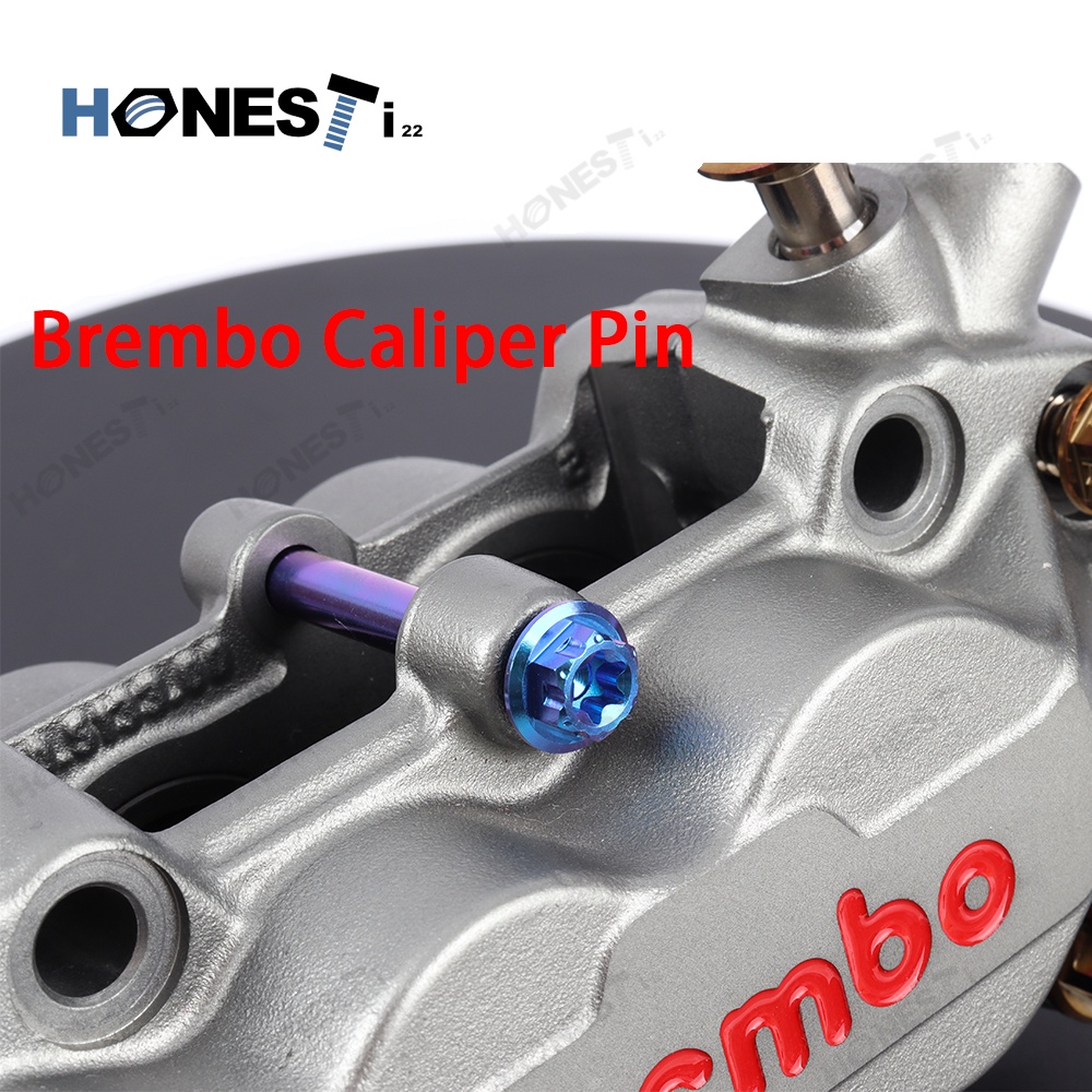 Honesti22 】Gr5 titanium alloy brembo Caliper CNC Pin,fit brembo 4 pot
