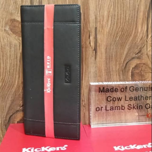 Kickers Leather Wallet RFID Black | Shopee Philippines