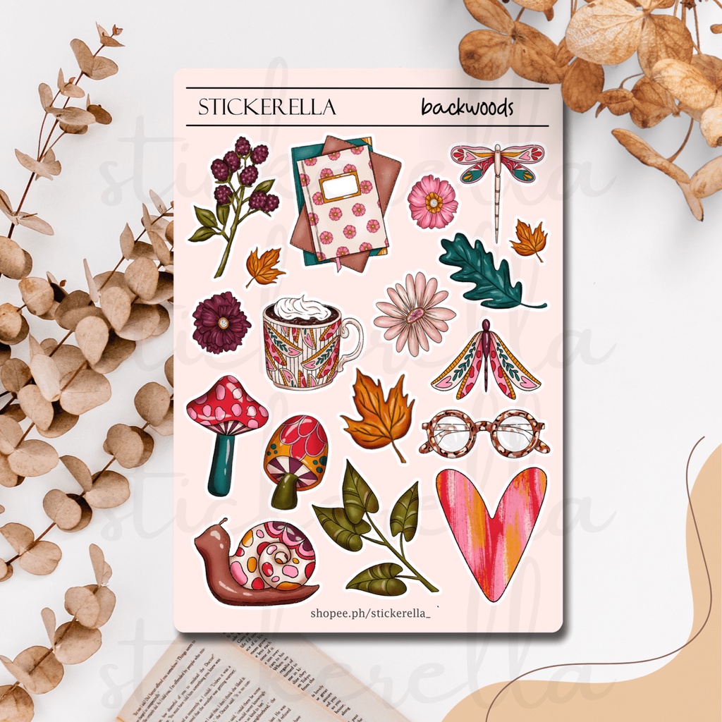 Sticker Sheet - Backwoods| Bullet Journal Stickers, Planner & Scrapbook ...