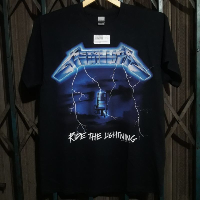 Metallica Ride The Lightning Tracklist (official Tshirt) Shopee