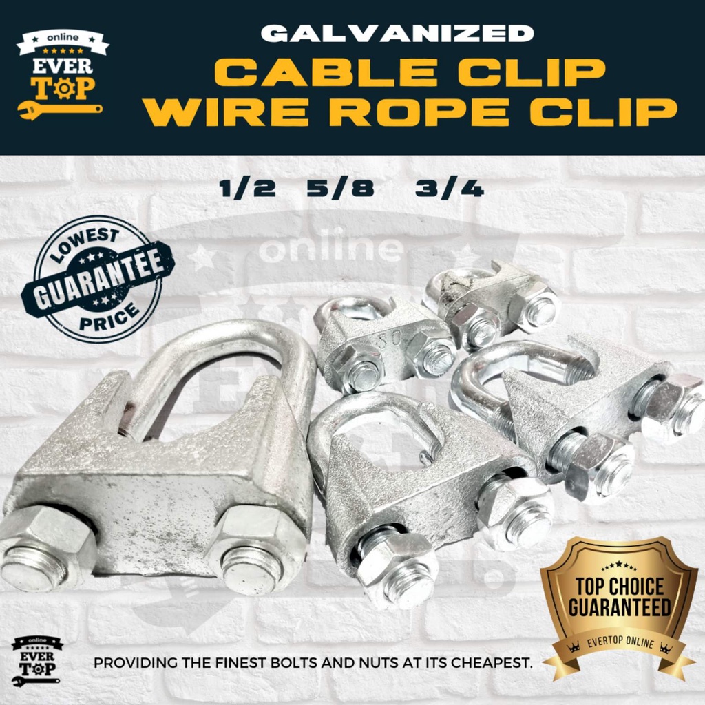 CABLE CLIP| WIRE ROPE CLIP 1/2