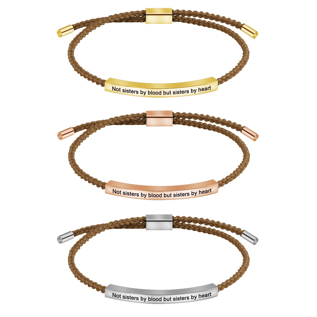 Personality Customized Name Bracelet Adjustable Stainless Steel Bar ...