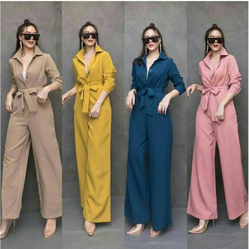 Women's long jumpsuit/friendly friendly long Sleeve jumpsuit/long ...