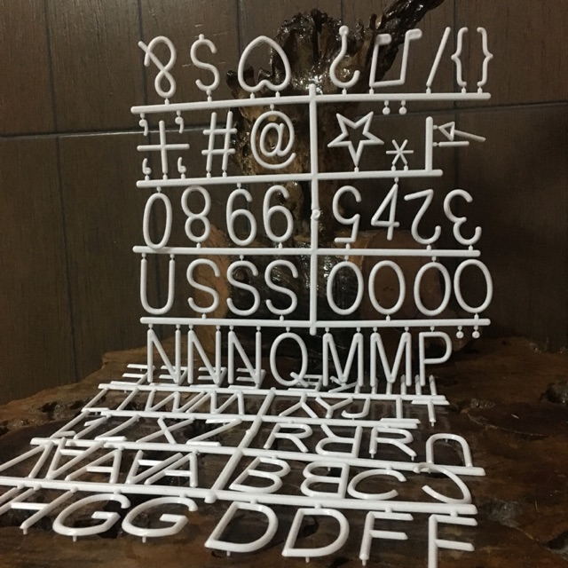 Letter board Extra Letters for Letterboard 2 inches white | Shopee ...