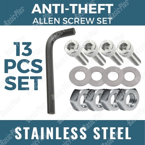 2/4 set STAINLESS STEEL ALLEN WRENCH SET WITH BOLT SCREW, WASHER. Car