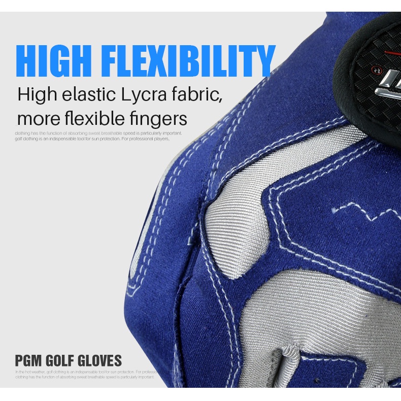 PGM Golf Microfiber Cloth Gloves Breathable Comfortable With Sweat Vents AntiSlip Particles Men