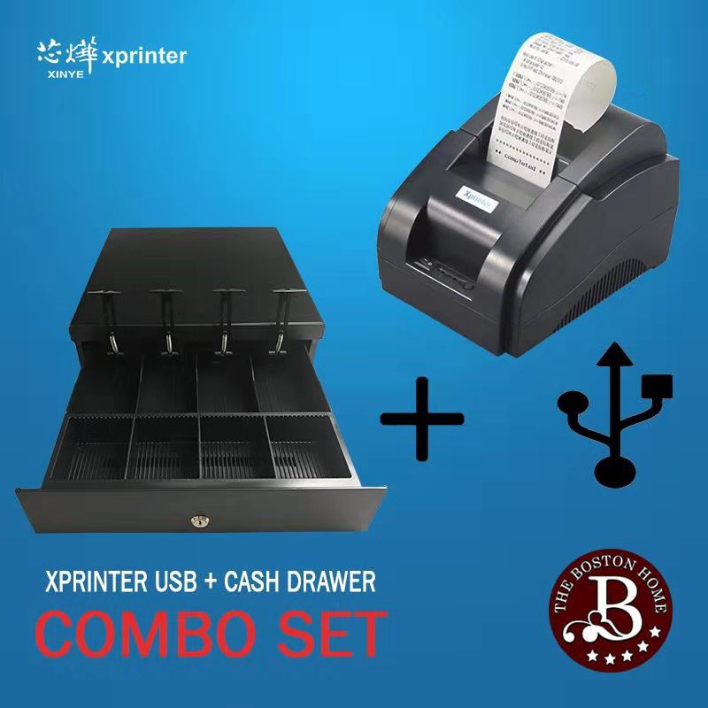 usb xprinter+cash drawer 4 Bills 4 Coins box and 5 Bills 5 Coins box ...