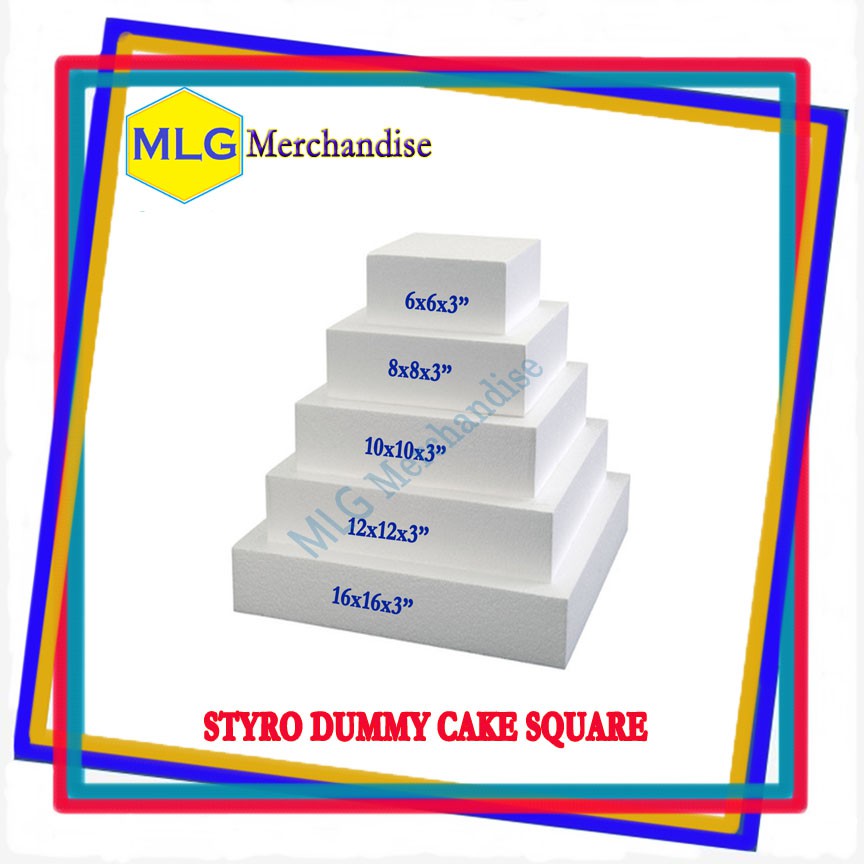 Dummy Cake (StyrofoamSquare) Height 3 inches Shopee Philippines