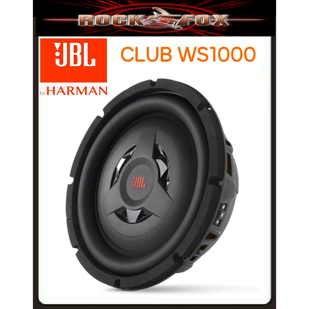 JBL Club WS1000 Club Series 10" shallowmount component subwoofer with