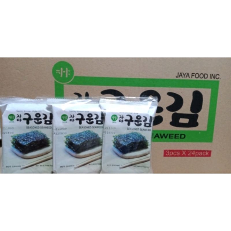 Nori Snack (Cheapest) !! JAYA Roasted Seasoned Seaweed Snack 4g 1 box