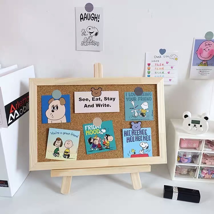 MANY FREEBIES ! Many Colors Wooden Cork Board Decoration Planning Note