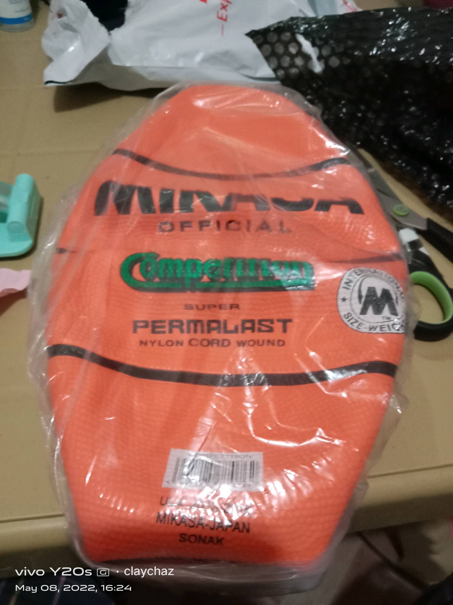 Mikasa Original Rubber basketball ukit embosed official ball size