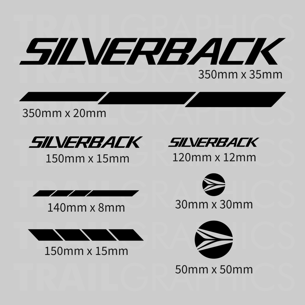 SILVERBACK Sticker Decal Vinyl for Mountain Bike and Road Bike | Shopee ...
